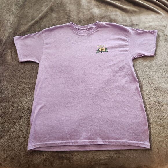 Obey Men's T-Shirt Peach Flower Size M 100% Cotton - Picture 1 of 6